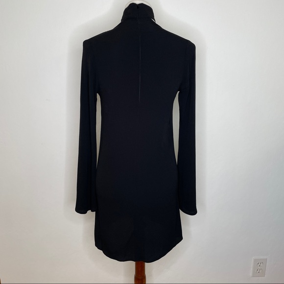 Flynn Skye Bell Sleeve Deep V Choker Mini Dress - Picture 3 of 9